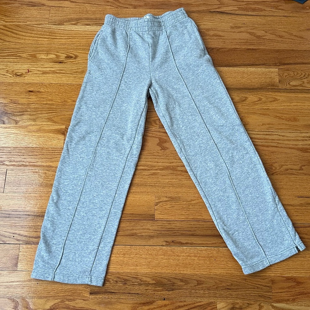 Cotton On Gray Straight Leg Zipper Detail Sweatpants